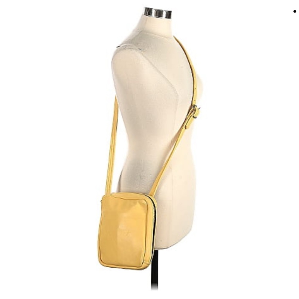 Moonshine leather co yellow leather crossbody bag